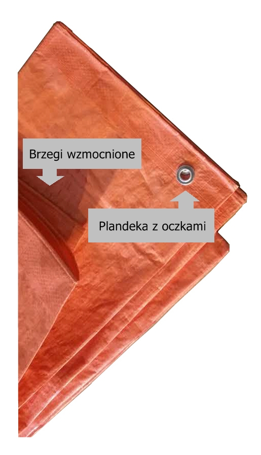 Plandeka wzmocniona z oczkami