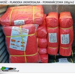 NOWOŚĆ plandeka Uniwersalna ORANGE 100g/m2